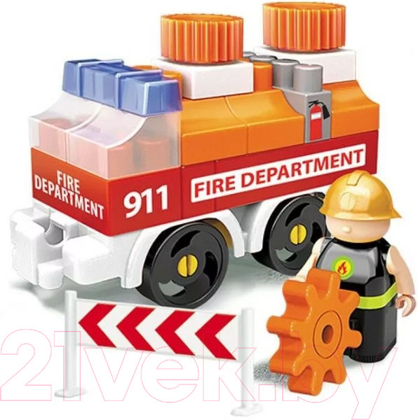 Изображение товара Конструктор Bauer Fireman Пожарная машина и пожарный гидрант / 739
