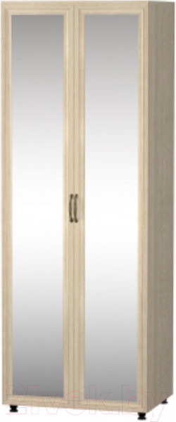 Изображение товара Шкаф Премиум Гармония двухстворчатый с зеркалами (шимо светлый)
