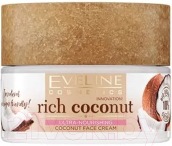 Изображение товара Крем для лица Eveline Cosmetics Rich Сoconut Мультипитательный для сухой и чувствит кожи (50мл)