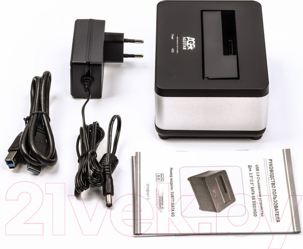 Изображение товара Бокс для жесткого диска AgeStar 3UBT7 (серебристый)