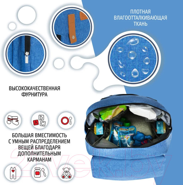Изображение товара Рюкзак Nuovita CapCap Hipster (голубой)