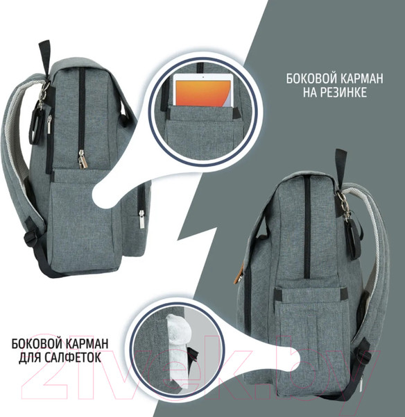 Изображение товара Рюкзак Nuovita CapCap Hipster (серый)