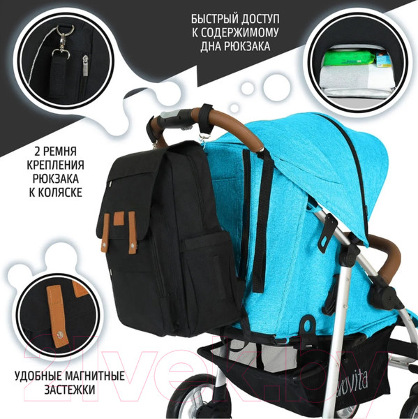 Изображение товара Рюкзак Nuovita CapCap Hipster (черный)