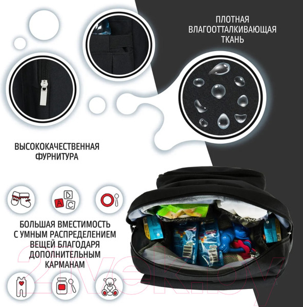 Изображение товара Рюкзак Nuovita CapCap Hipster (черный)