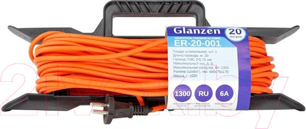 Изображение товара Удлинитель на рамке Glanzen ER-20-001
