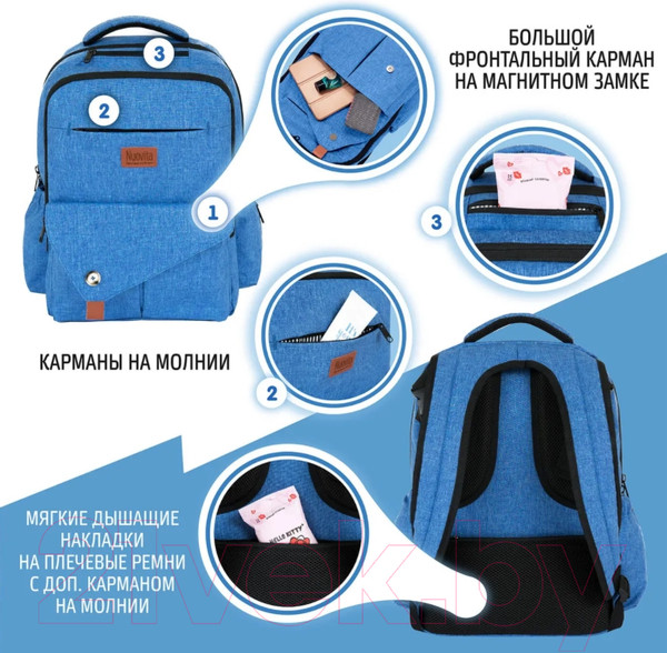 Изображение товара Рюкзак Nuovita CapCap Tour (голубой)