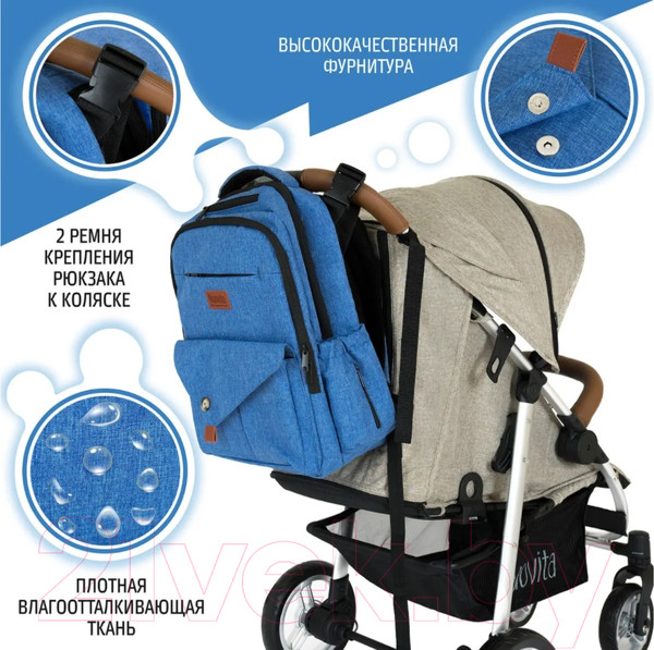 Изображение товара Рюкзак Nuovita CapCap Tour (голубой)