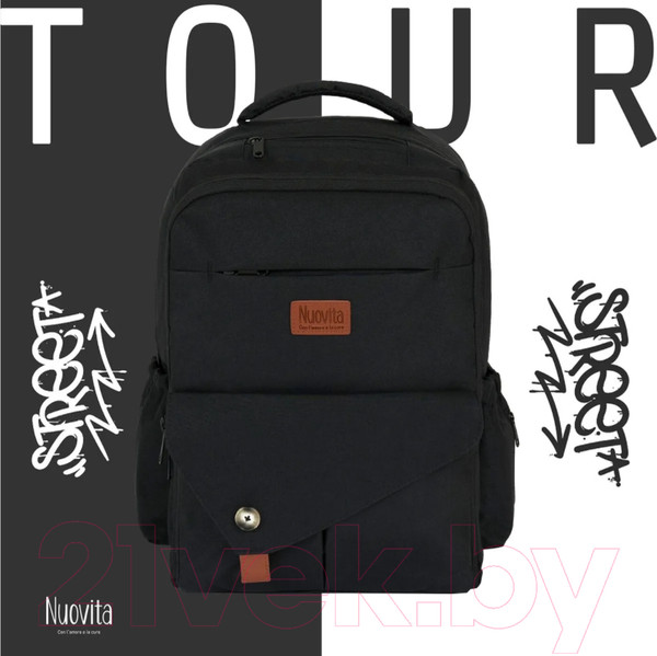 Изображение товара Рюкзак Nuovita CapCap Tour (черный)