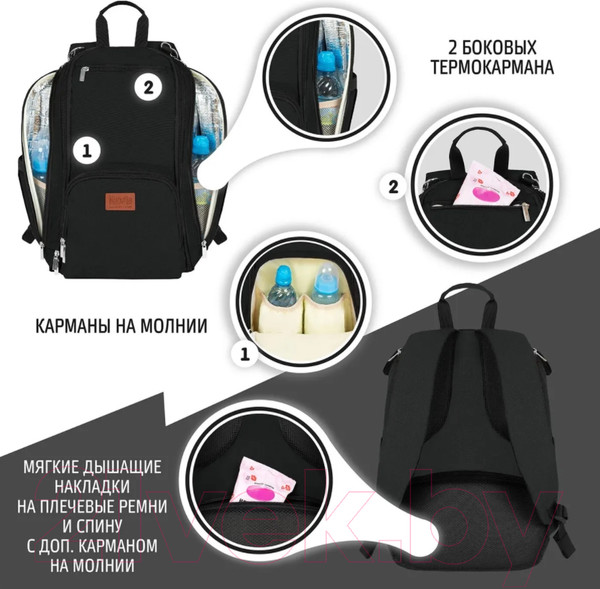 Изображение товара Рюкзак Nuovita CapCap Via (черный)