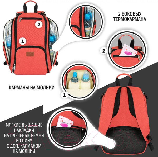 Изображение товара Рюкзак Nuovita CapCap Via (красный)