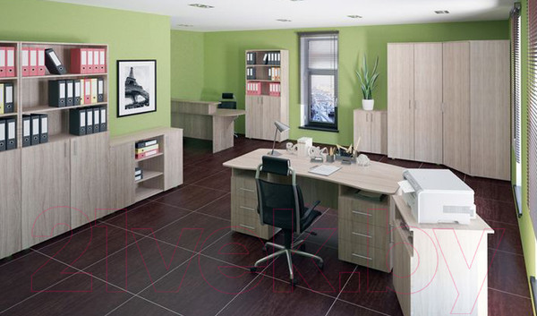 Изображение товара Стеллаж Премиум Акцент модуль 3 (шимо светлый)