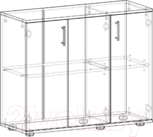 Изображение товара Тумба Премиум Акцент 900 (шимо светлый)