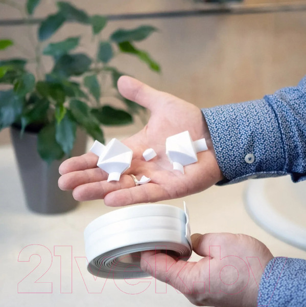 Изображение товара Лента бордюрная самоклеящаяся Aviora Фигурная для раковин и ванн 38ммx3.35м