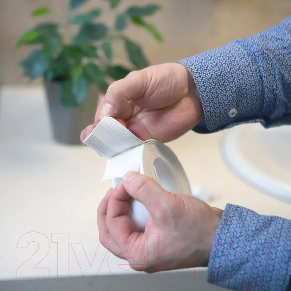 Изображение товара Лента бордюрная самоклеящаяся Aviora Фигурная для раковин и ванн 38ммx3.35м