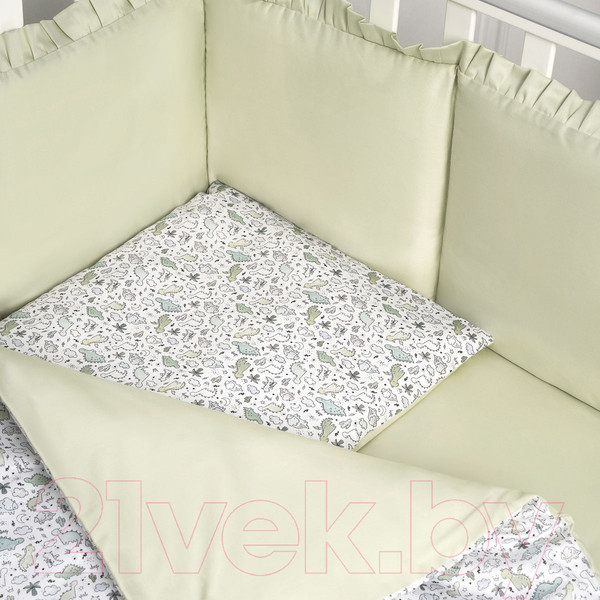 Изображение товара Комплект постельный для малышей Perina Lovely Dream / ЛД3-02.2 (3 предмета, Dino)