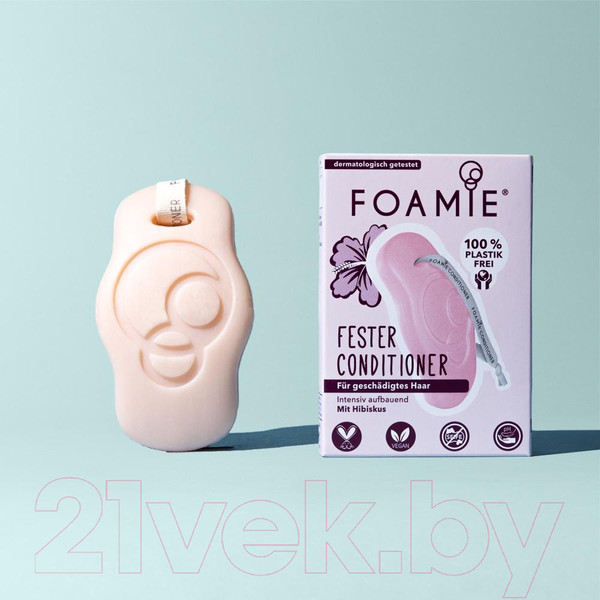 Изображение товара Кондиционер для волос Foamie Твердый Hibiskiss для поврежденных волос
