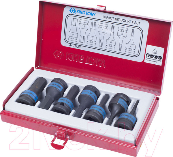 Изображение товара Набор бит King TONY 4407MP