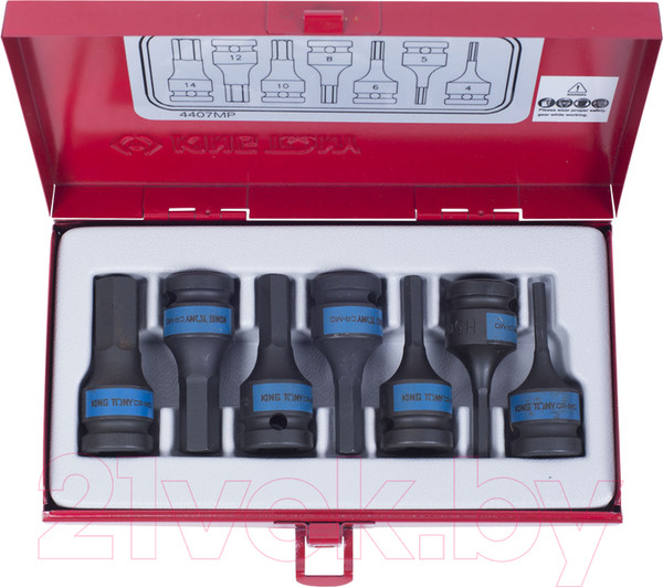 Изображение товара Набор бит King TONY 4407MP
