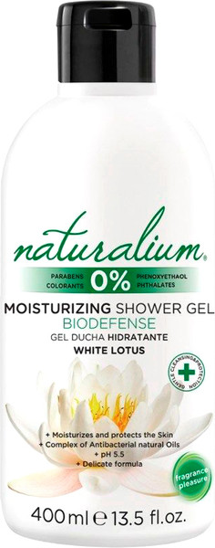 Изображение товара Гель для душа Naturalium Белый лотос Увлажняющий (400мл)