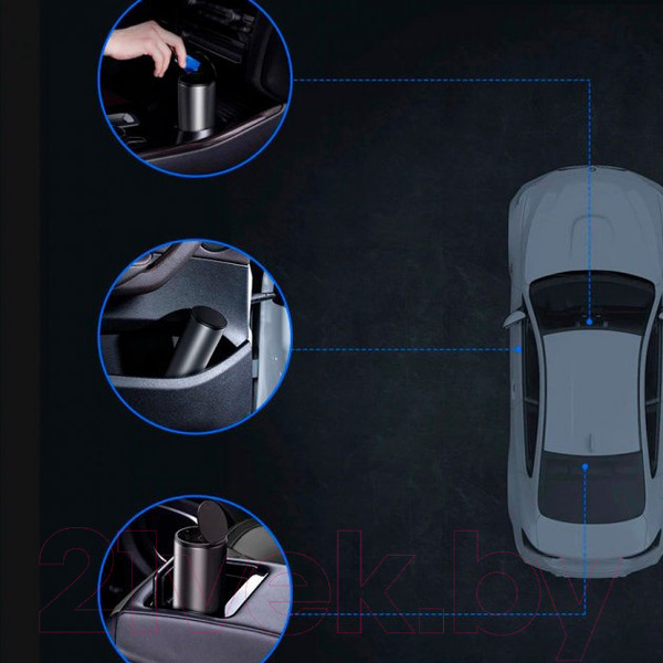 Изображение товара Урна в салон автомобиля Baseus CRLJT-01 (черный)