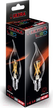 Изображение товара Лампа Ultra LED-F35-F-4W-E14-3000K