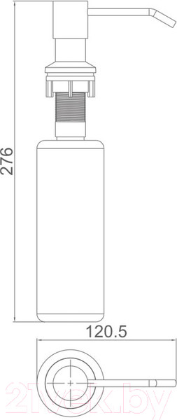 Изображение товара Мойка кухонная со смесителем БелЭворс Rondo L + смеситель W4998-3-22 + дозатор L405F (черный)