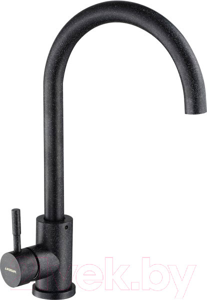 Изображение товара Мойка кухонная со смесителем БелЭворс Rondo L + смеситель W4998-3-22 + дозатор L405F (черный)