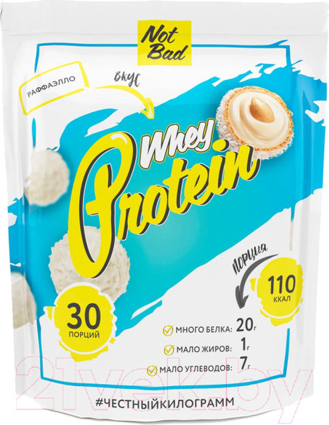 Изображение товара Протеин NotBad Whey Protein (1000г, рафаэлло)