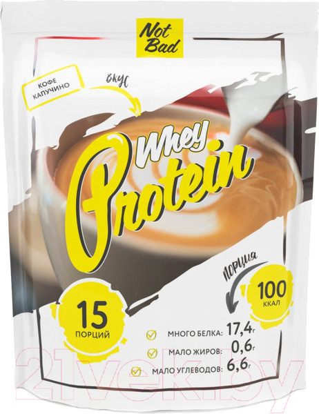 Изображение товара Протеин NotBad Whey Protein (450г, кофе капучино)