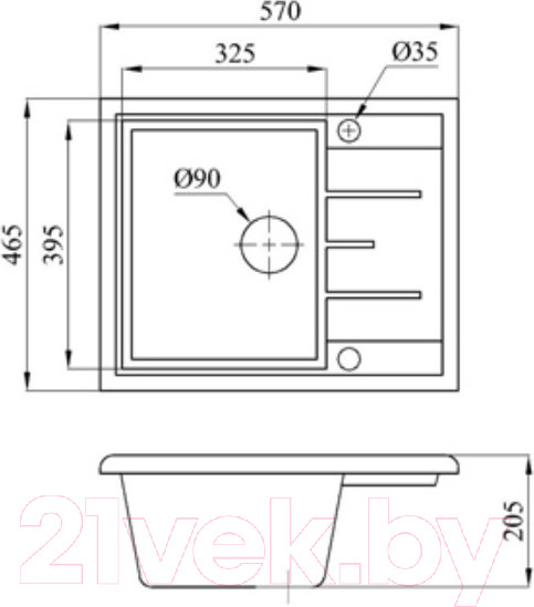 Изображение товара Мойка кухонная со смесителем БелЭворс Mila R + смеситель W4998-4-22 + дозатор L405F (черный)