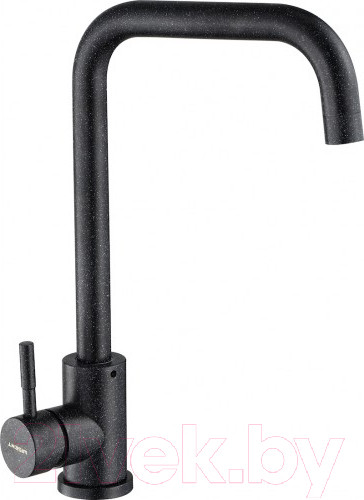 Изображение товара Мойка кухонная со смесителем БелЭворс Mila R + смеситель W4998-4-22 + дозатор L405F (черный)