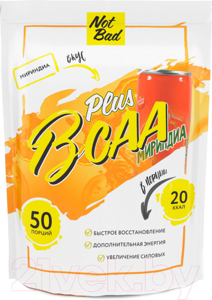 Изображение товара Аминокислоты BCAA NotBad С витамином С (250г, миринда)
