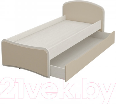 Изображение товара Двухъярусная выдвижная кровать Мебель-Неман Комби МН-211-09 (сосна рандерс/капучино)