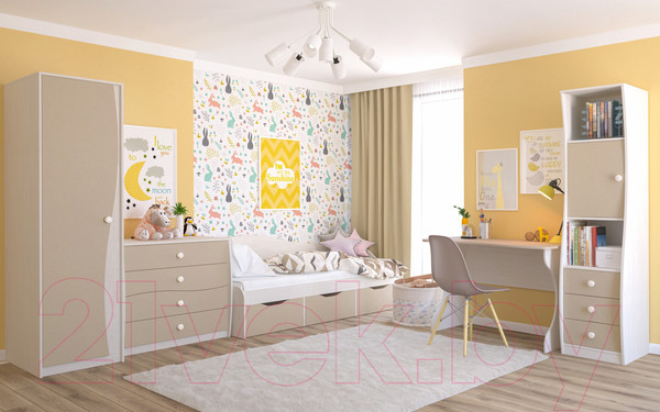 Изображение товара Письменный стол Мебель-Неман Комби МН-211-03 (сосна рандерс/капучино)