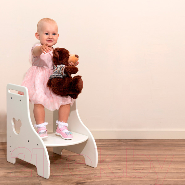 Изображение товара Табурет-подставка Millwood Кат.4.1 33.5x40x50 (белый)