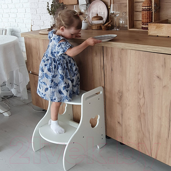 Изображение товара Табурет-подставка Millwood Кат.4.1 33.5x40x50 (белый)