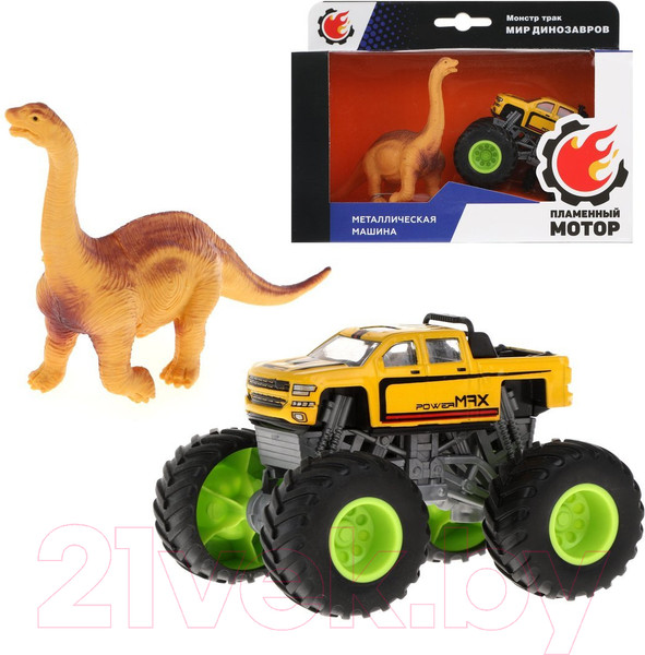 Изображение товара Автомобиль игрушечный Пламенный мотор Монстр трак Мир динозавров / 870533