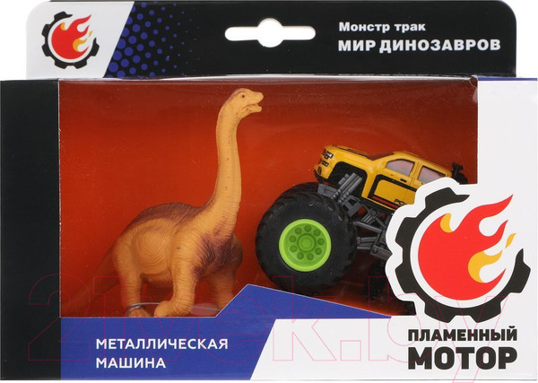 Изображение товара Автомобиль игрушечный Пламенный мотор Монстр трак Мир динозавров / 870533