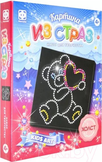 Изображение товара Набор для творчества Фантазер Картина из страз. Мишка / 257313