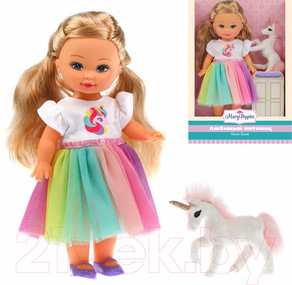 Изображение товара Кукла с аксессуарами Mary Poppins Элиза. Мой милый пушистик, единорог / 451338
