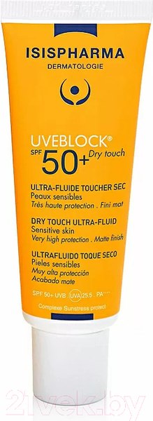 Изображение товара Флюид для лица Isis Pharma Uveblock Dry Touch SPF 50+ (40мл)
