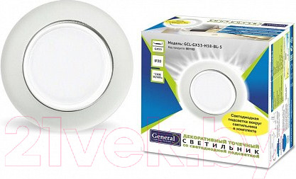 Изображение товара Точечный светильник General Lighting GCL-GX53-H38-BL-5 / 661152
