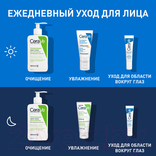 Изображение товара Пенка для умывания CeraVe Увлажняющая Для нормальной и сухой кожи (236мл)