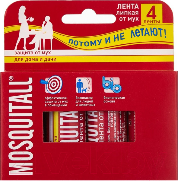 Изображение товара Лента от мух Mosquitall СЗ (4шт)