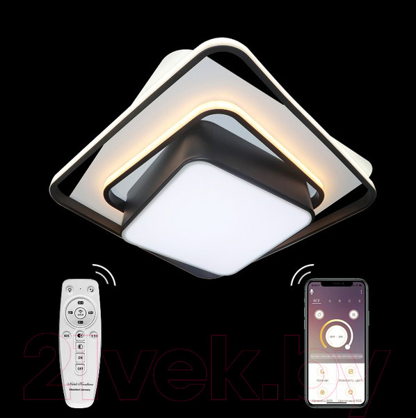 Изображение товара Потолочный светильник Natali Kovaltseva 81038/4C (белый/черный)