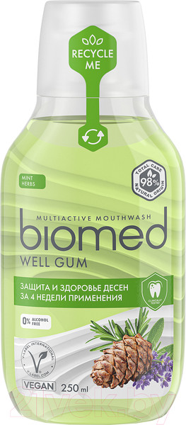 Изображение товара Ополаскиватель для полости рта Biomed Well Gum  (250мл)