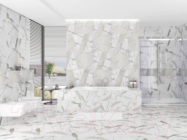 Изображение товара Бордюр Kerlife Arabescato Bianco (75x630)