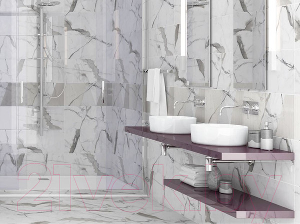 Изображение товара Бордюр Kerlife Arabescato Bianco (75x630)