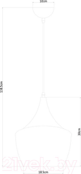 Изображение товара Потолочный светильник Arte Lamp Cappello A3407SP-1BK