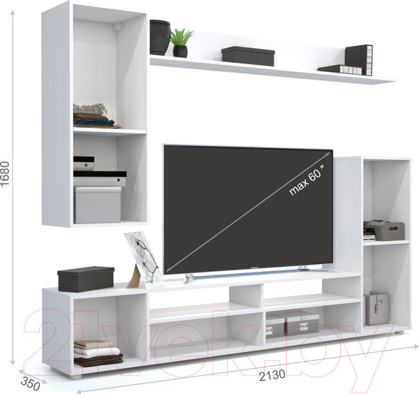 Изображение товара Горка Империал Лия (белый/белый глянец)